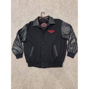 Vintage HBO The Sopranos Leather Wool Bomber Varsity Jacket Mens LARGE